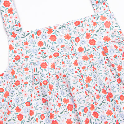 Primary Petals Dress, Red