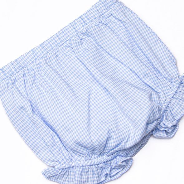 Felicity Florals Flutter Sleeve Diaper Set, Blue