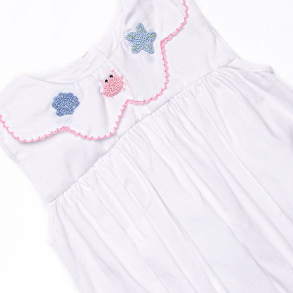 Ocean Treasure Embroidered Bubble, Pink