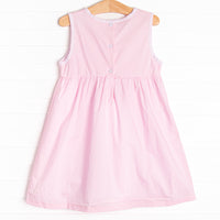 ABC Apple Applique Dress, Pink
