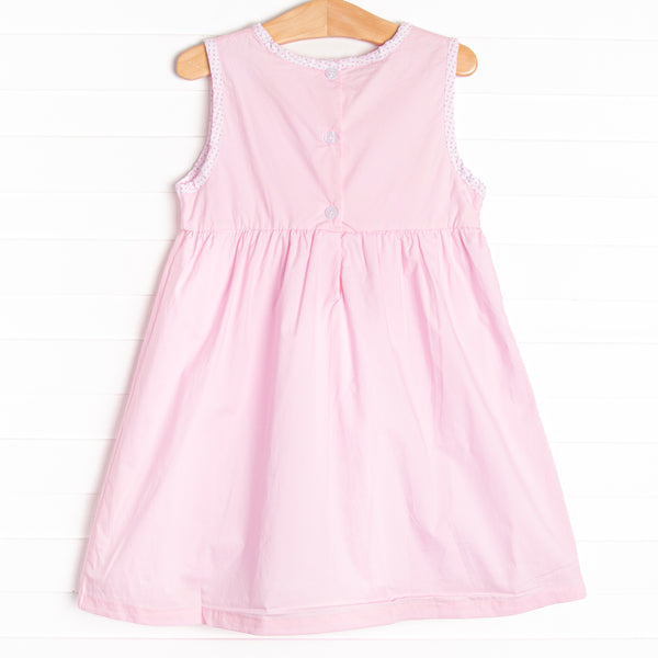 ABC Apple Applique Dress, Pink