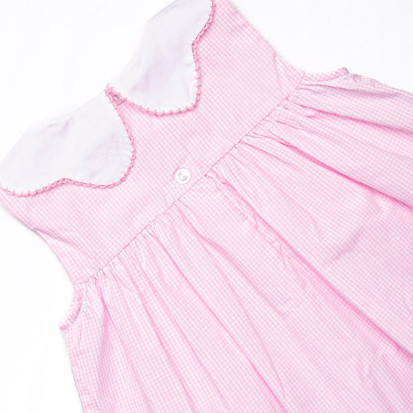 Ocean Treasure Embroidered Dress, Pink