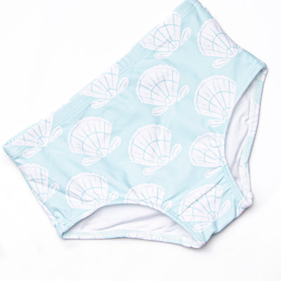 Shell Of A Time Puff Sleeve Bikini, Green