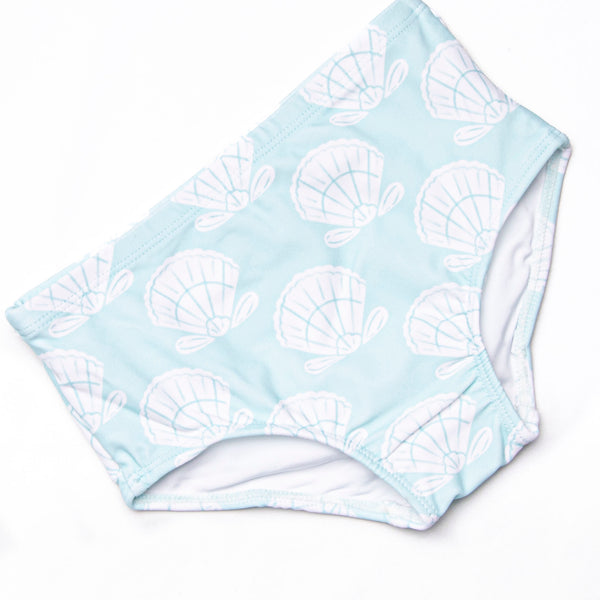 Shell Of A Time Puff Sleeve Bikini, Green