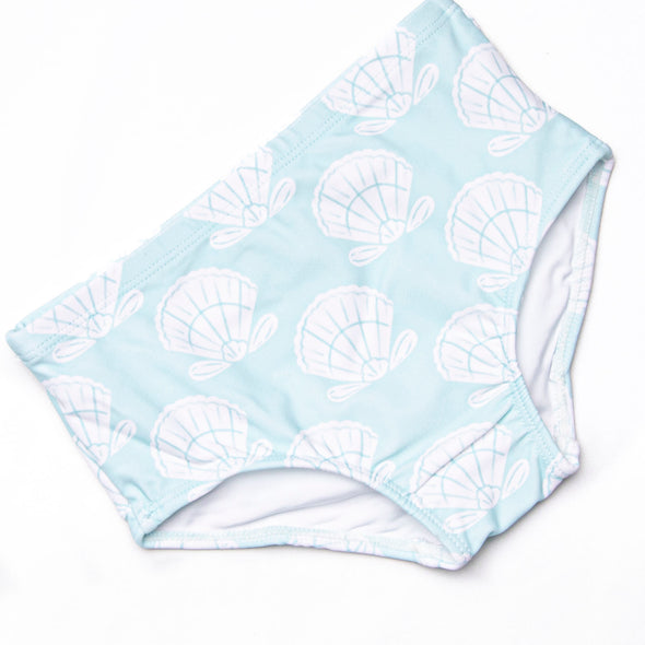 Shell Of A Time Puff Sleeve Bikini, Green