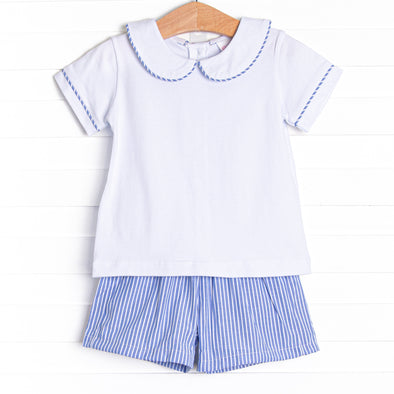 Once in a Blue Moon Short Set, Blue