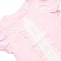 Bleu: Cherished Celebrations Embroidered Heirloom Bubble, Pink