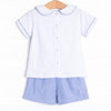 Once in a Blue Moon Short Set, Blue