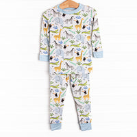 Animal Crossing Bamboo Pajama Set, Blue
