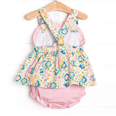 Blossom Breeze Diaper Set, Pink