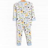 Animal Crossing Bamboo Pajama Set, Blue