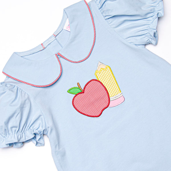 Back to the Basics Applique Dress, Blue