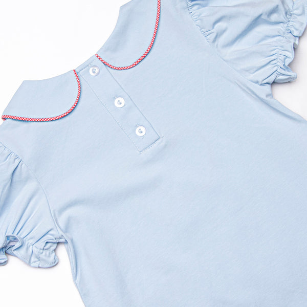 Back to the Basics Applique Dress, Blue