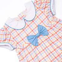 Preparatory Plaid Dress, Blue