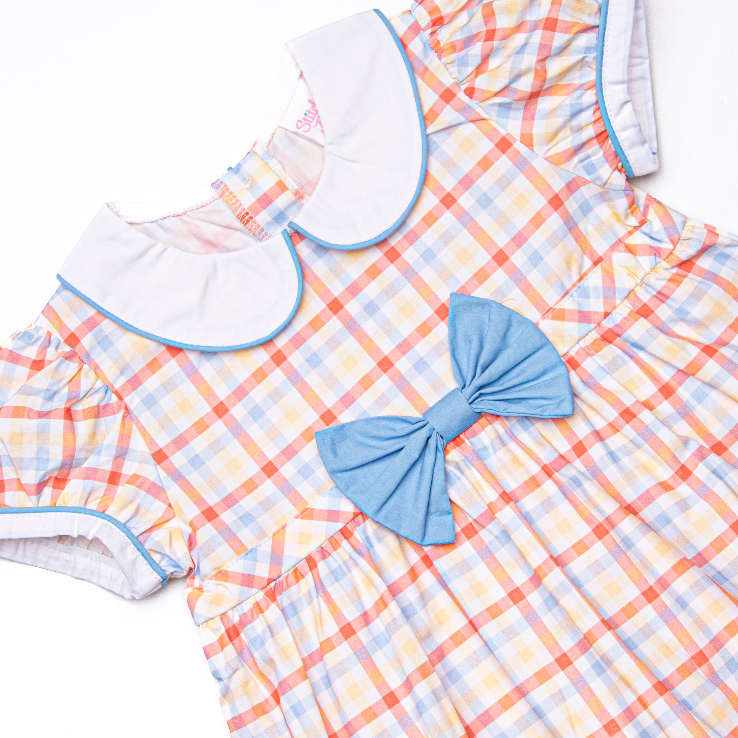Girl's Preparatory Plaid Dress in Blue size 8 | Stitchy Fish Girl's Preparatory Plaid Dress in Blue size 8 | Stitchy Fish