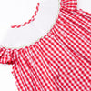 Clubhouse Characters Smocked Bishop Dress, Red