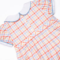 Preparatory Plaid Dress, Blue
