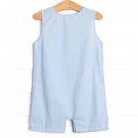 Shoreline Surprise Applique Jon Jon, Ocean Blue