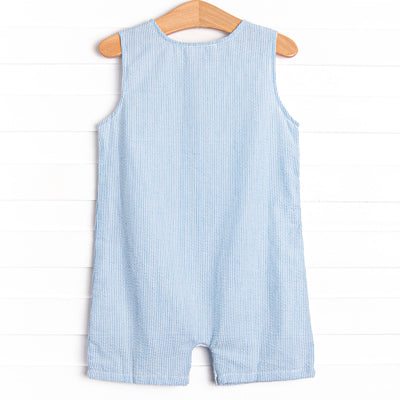 Shoreline Surprise Applique Jon Jon, Ocean Blue