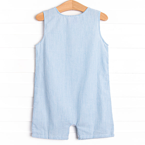 Shoreline Surprise Applique Jon Jon, Ocean Blue