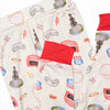 Imaginative Illinois Bamboo Pajama Set, Red