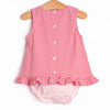 Sweet Like Cherries Applique Diaper Set, Red