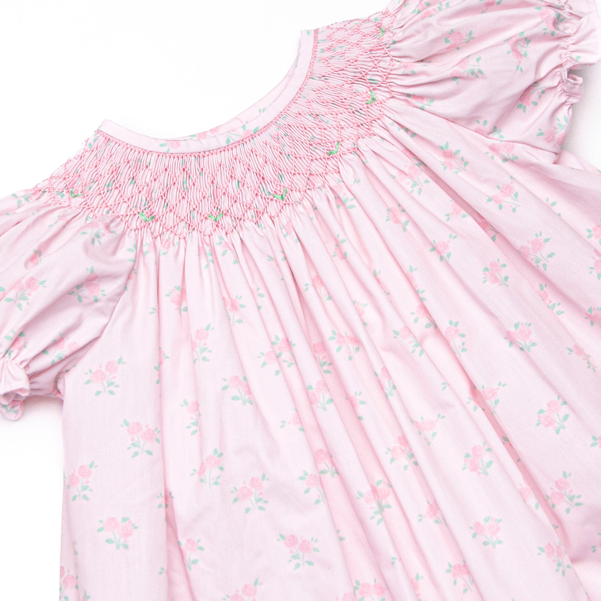 Reagan's Roses Smocked Diaper Set, Pink – Stitchy Fish