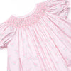 Reagan's Roses Smocked Diaper Set, Pink