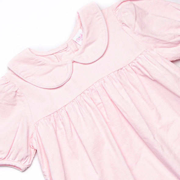 Eloise Collared Bubble, Pink Corduroy