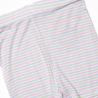 Pastel Pinstripe Bamboo Pajama Short Set, Blue