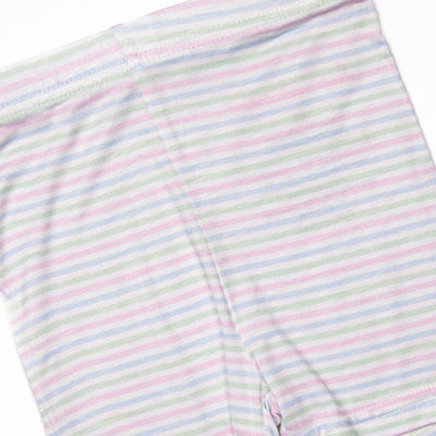 Pastel Pinstripe Bamboo Pajama Short Set, Blue