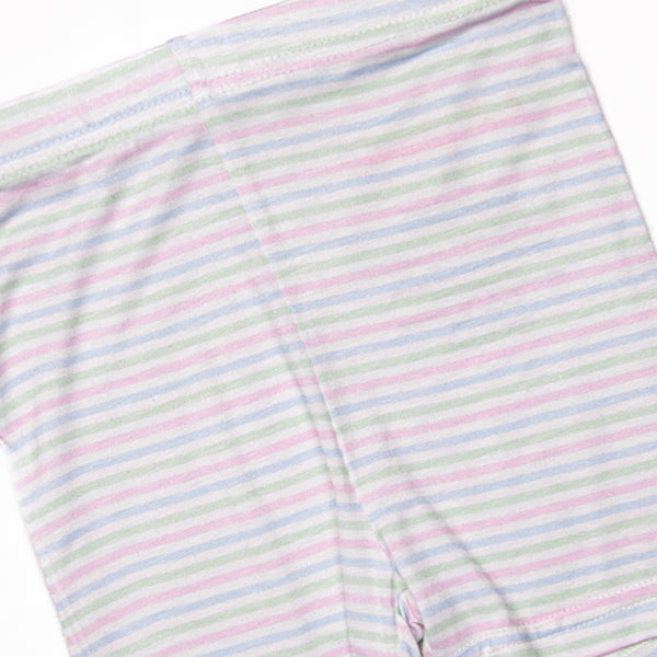 Pastel Pinstripe Bamboo Pajama Short Set, Blue