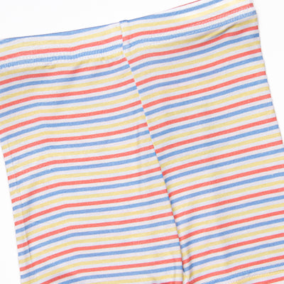 Primary Pinstripe Bamboo Pajama Short Set, Blue