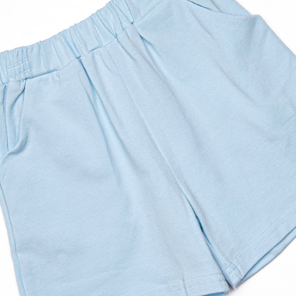 Pickle Player Applique Short Set, Blue