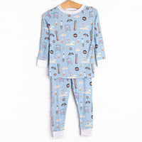 Sweet Home Alabama Bamboo Pajama Set, Blue