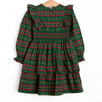 Jolly Holiday Dress, Green