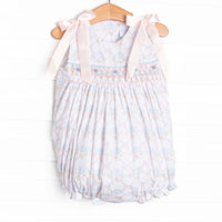 Bleu: Callaway Smocked Bubble, Blue