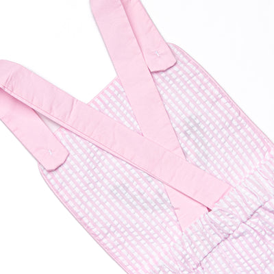 First Taste of Spring Applique Dress, Pink Seersucker