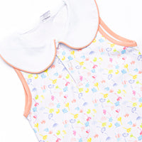 Watercolor Wildflowers Short Set, Orange