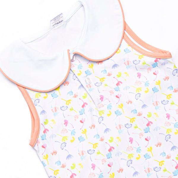 Watercolor Wildflowers Short Set, Orange