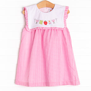 First Day Favorites Embroidered Dress, Pink