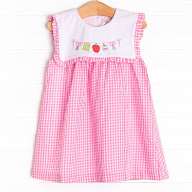 First Day Favorites Embroidered Dress, Pink