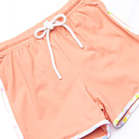 Watercolor Wildflowers Short Set, Orange