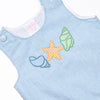 Shoreline Surprise Applique Jon Jon, Ocean Blue