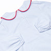 Carrying Your Love Applique Bloomer Set, Light Blue Stripe