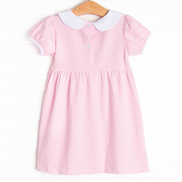 Color Box Crayons Applique Dress, Pink