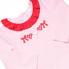 Heart Strings Applique Diaper Set, Pink Stripe