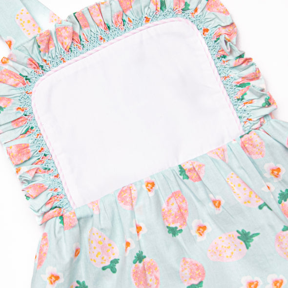 Sunday Strawberries Ruffle Short Set, Pink