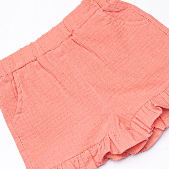 In the Grove Garden Muslin Short Set, Red