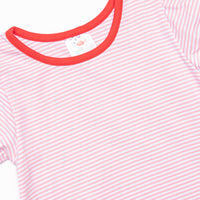 Sweet to the Core Applique Dress, Pink